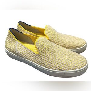 Rothy’s Women’s Lemon Yellow Honeycomb Slip On Sneakers 11.5